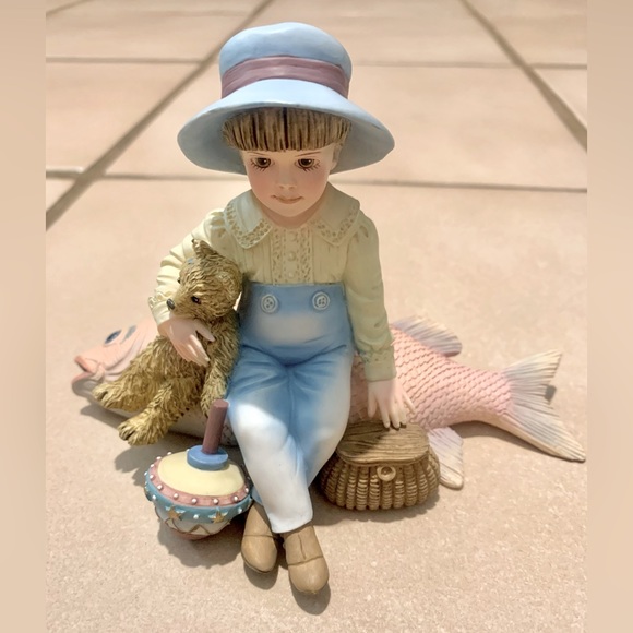 1997 Jan Hagara The Make Believe Series Jimmy Chuck Figurine 1554 3000 fishing - Picture 2 of 4